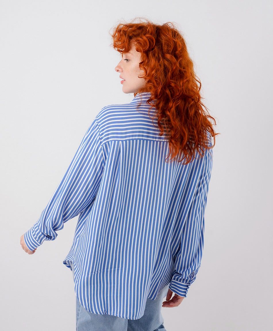 Camisa mujer lineas bolsillo