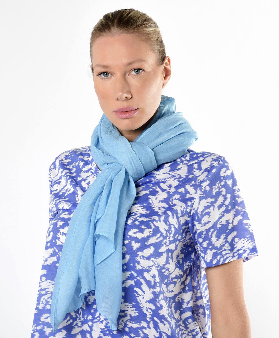 Bufanda mujer celeste