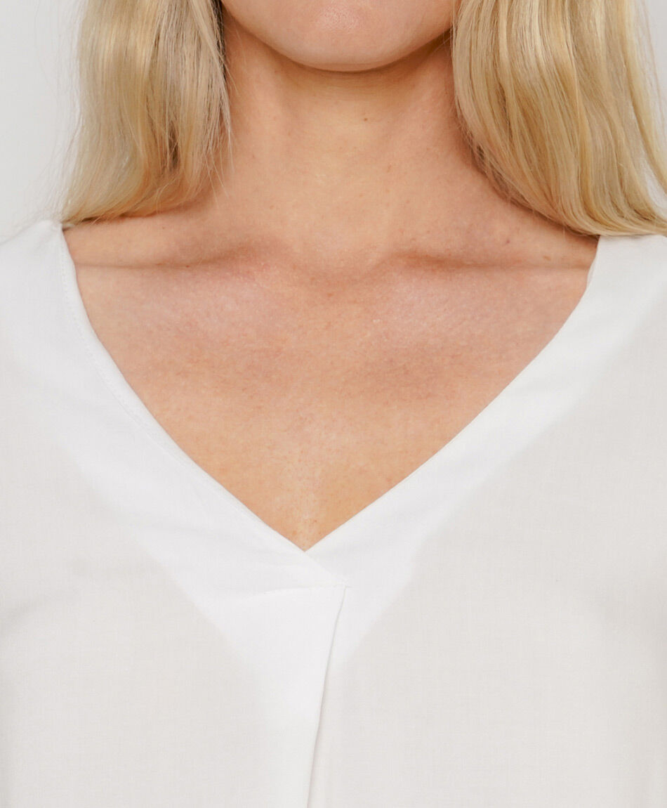 Camisa mujer cuello en v