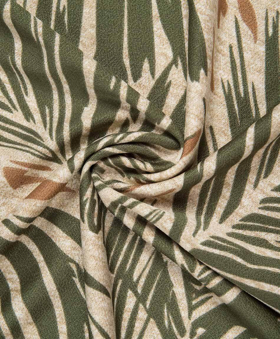 Remera mujer estampada mao verde