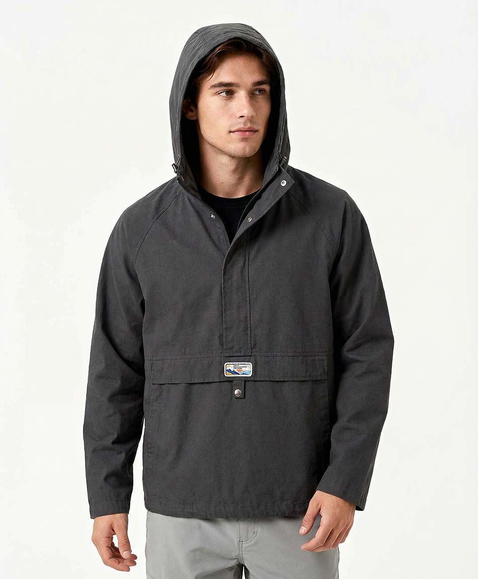 Campera hombre outdoor gris oscuro
