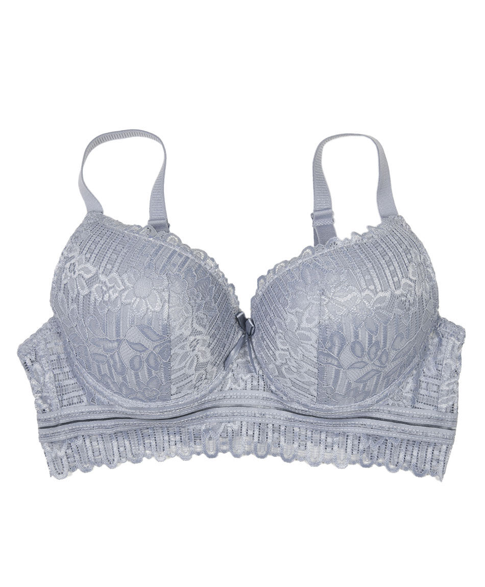 Corpi&ntilde;o mujer push up encajes l&iacute;neas