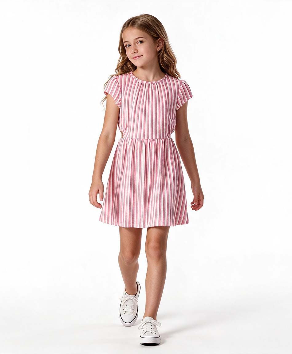 Vestido ni&ntilde;a l&iacute;neas