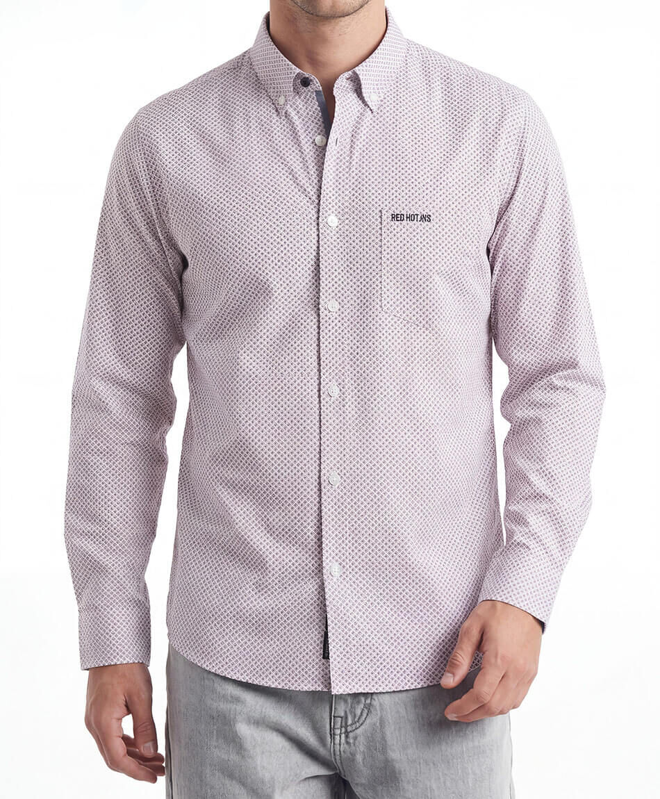 Camisa hombre rombos