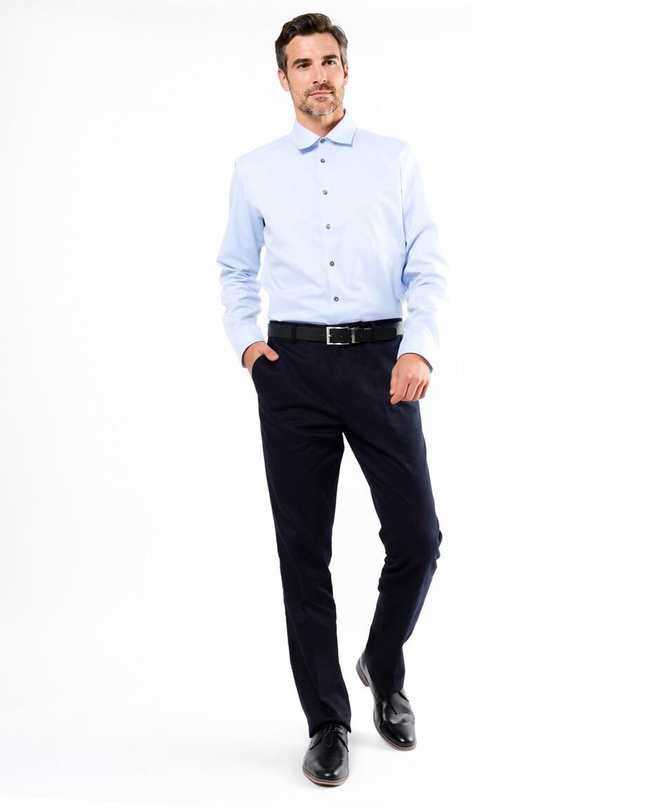 Pantal&oacute;n hombre cl&aacute;sico azul oscuro