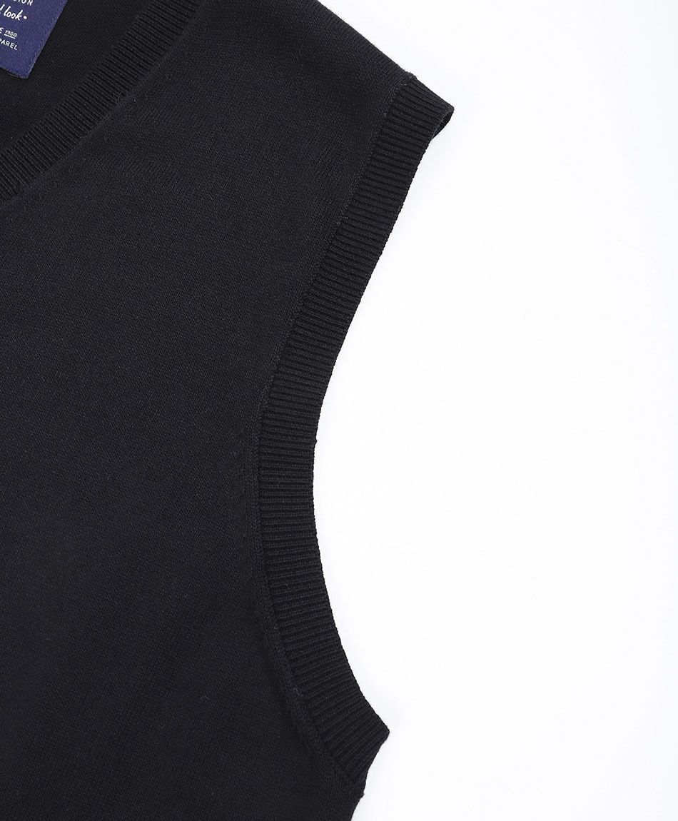 Sweater hombre sin mangas negro