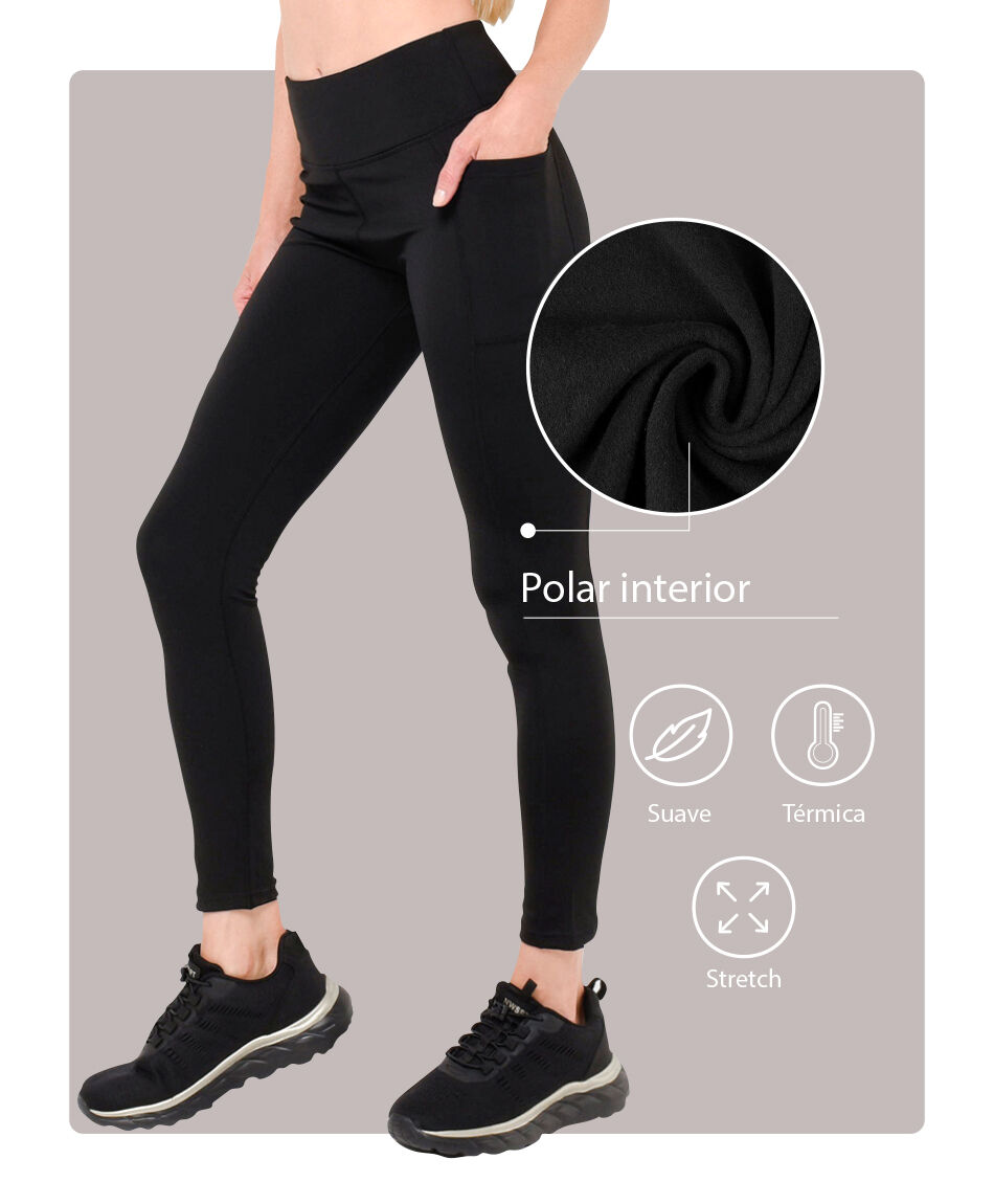 Calza deportiva mujer t&eacute;rmica lisa