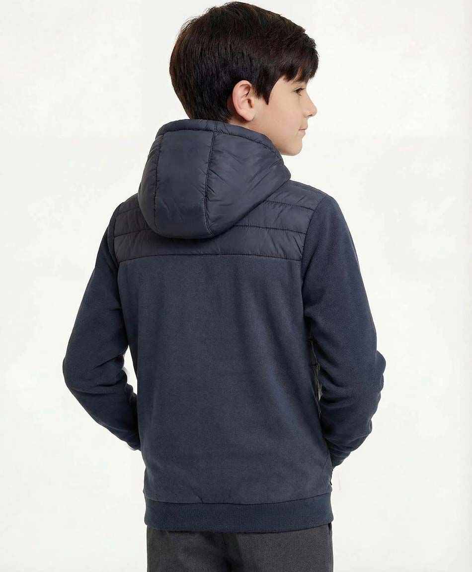 Parka escolar manga buzo navy