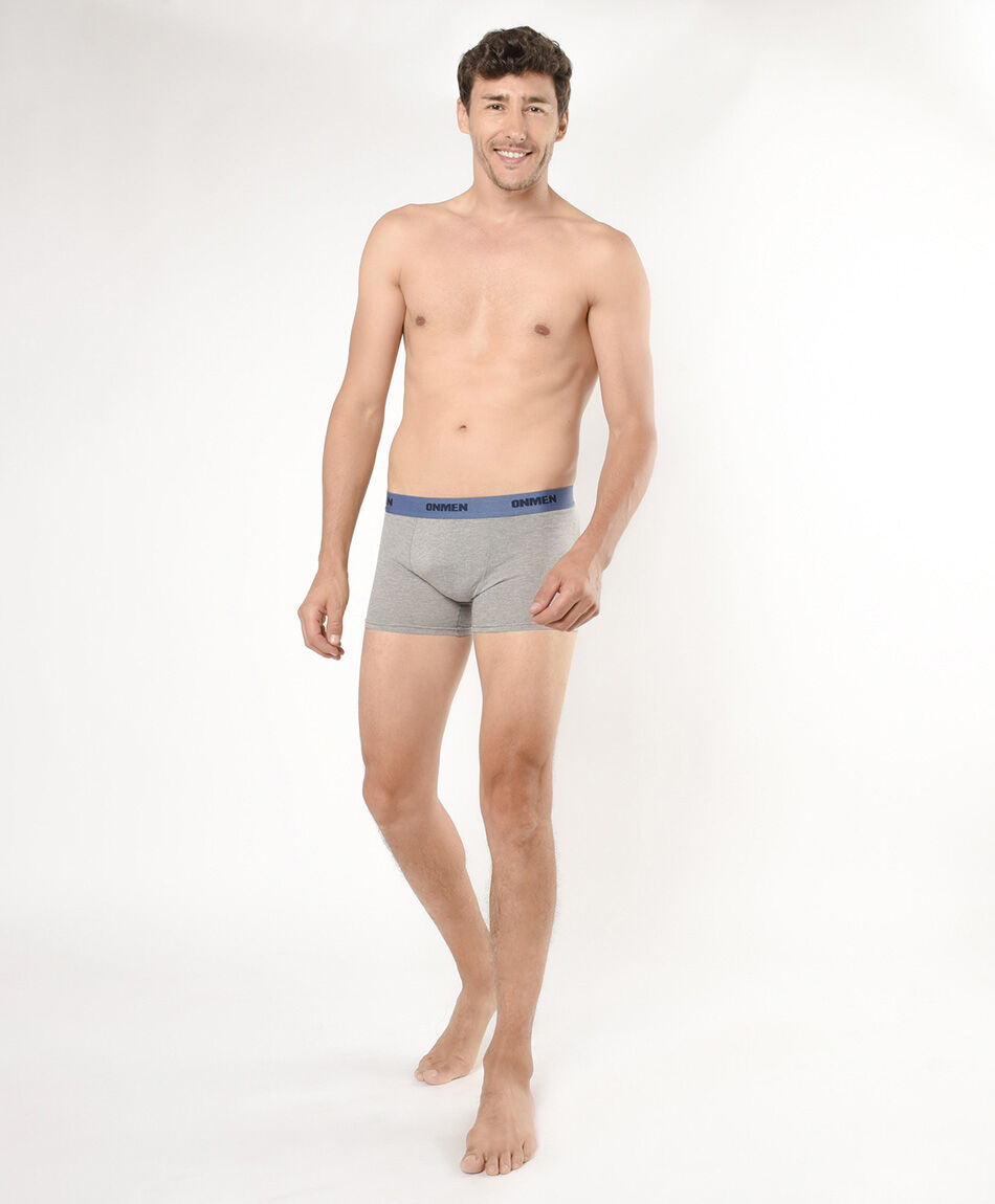 Pack 2 boxer hombre azul y negro