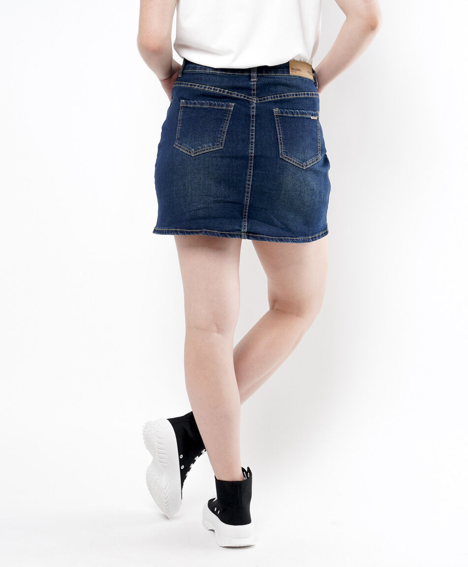 Pollera mujer denim cortes