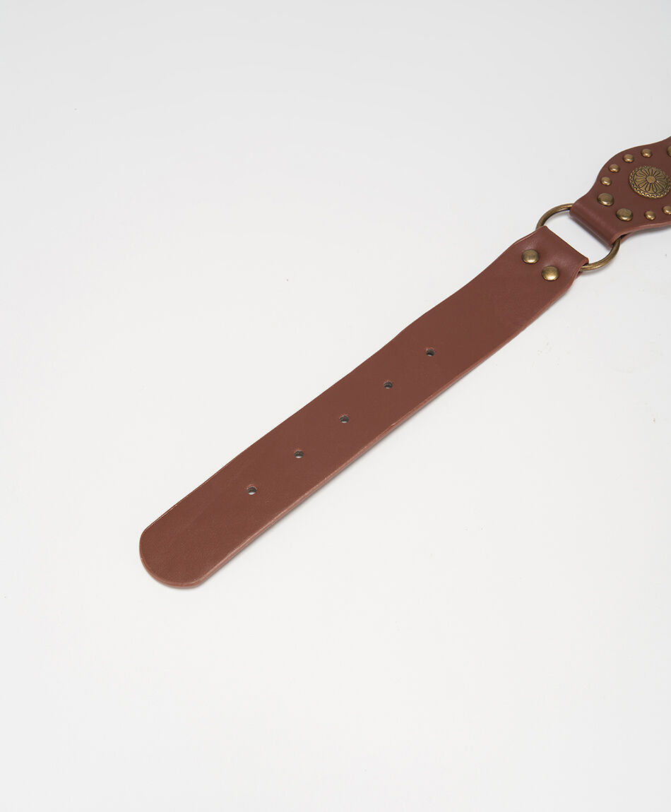 Cintur&oacute;n mujer cadena hebilla flor