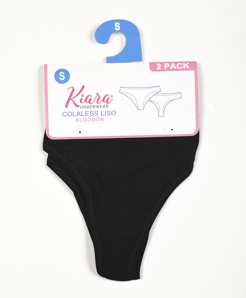 Pack 2 bombacha mujer colaless alto