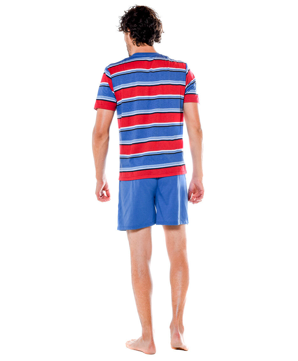 Pijama corto  rayas