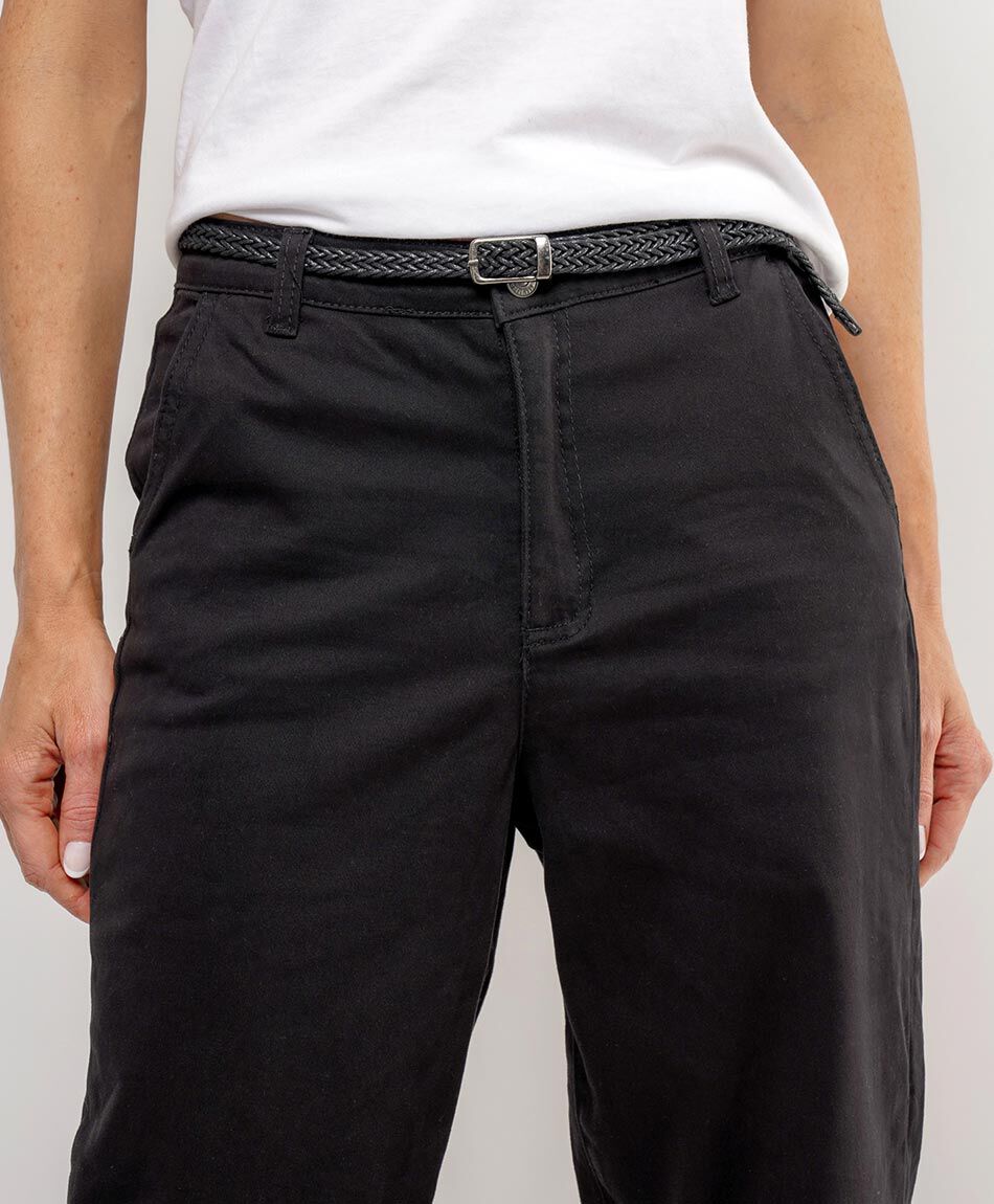 Jeans mujer twill cintur&oacute;n