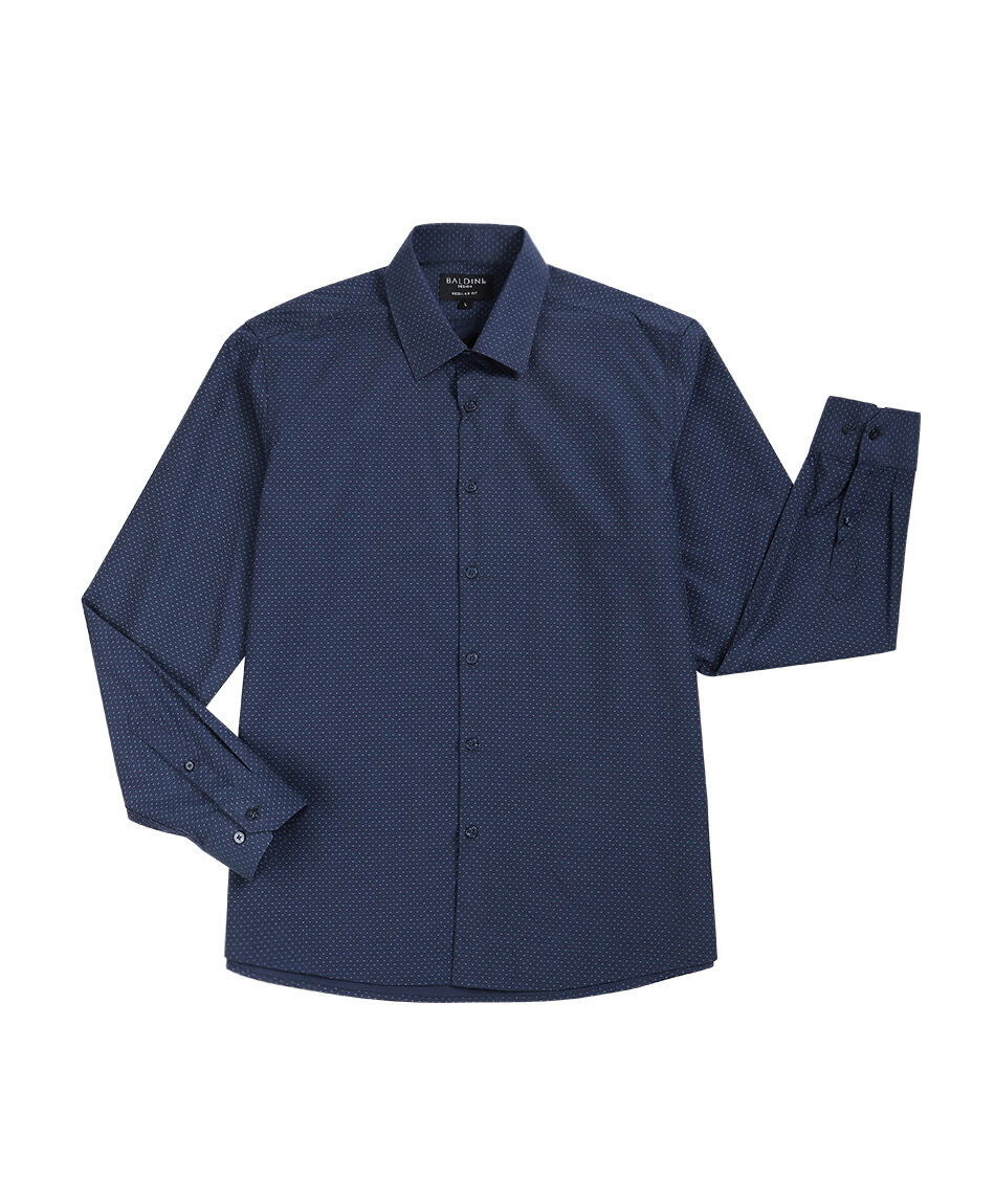 Camisa hombre dise&ntilde;o formal azul