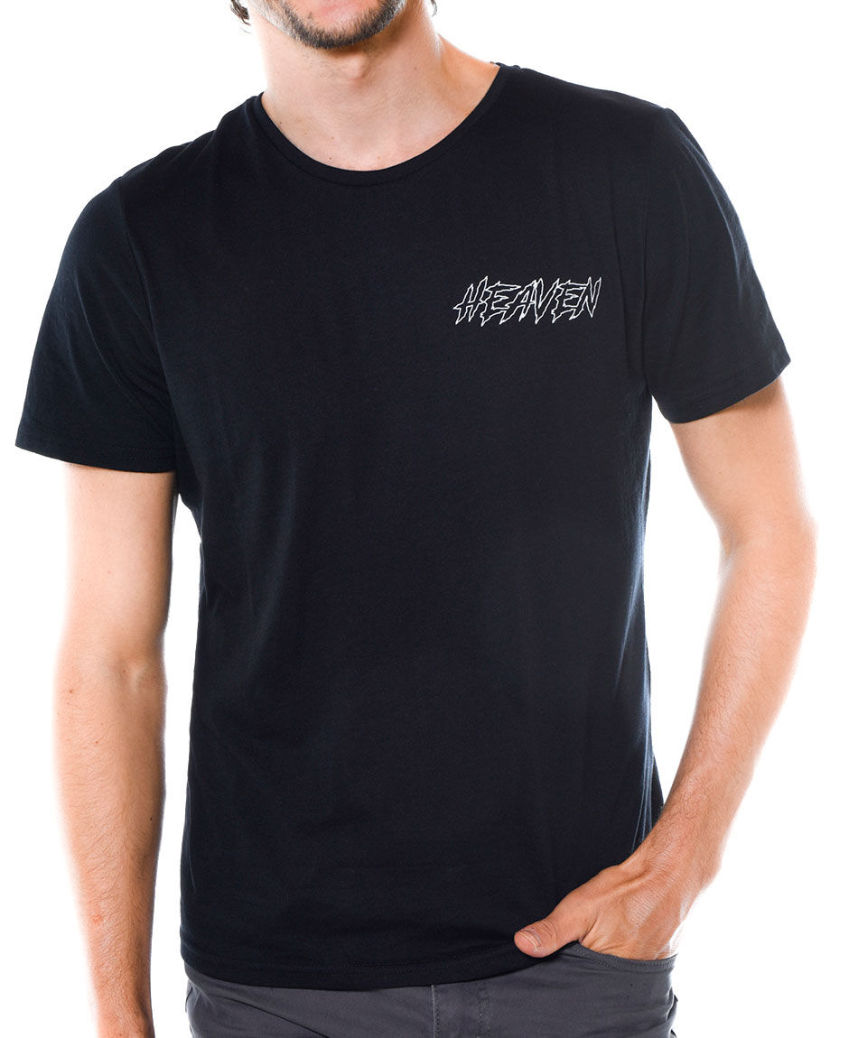Polera estampada cuello redondo