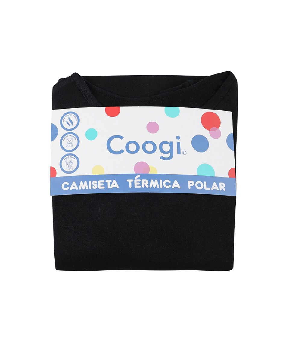 Camiseta ni&ntilde;o t&eacute;rmica negro