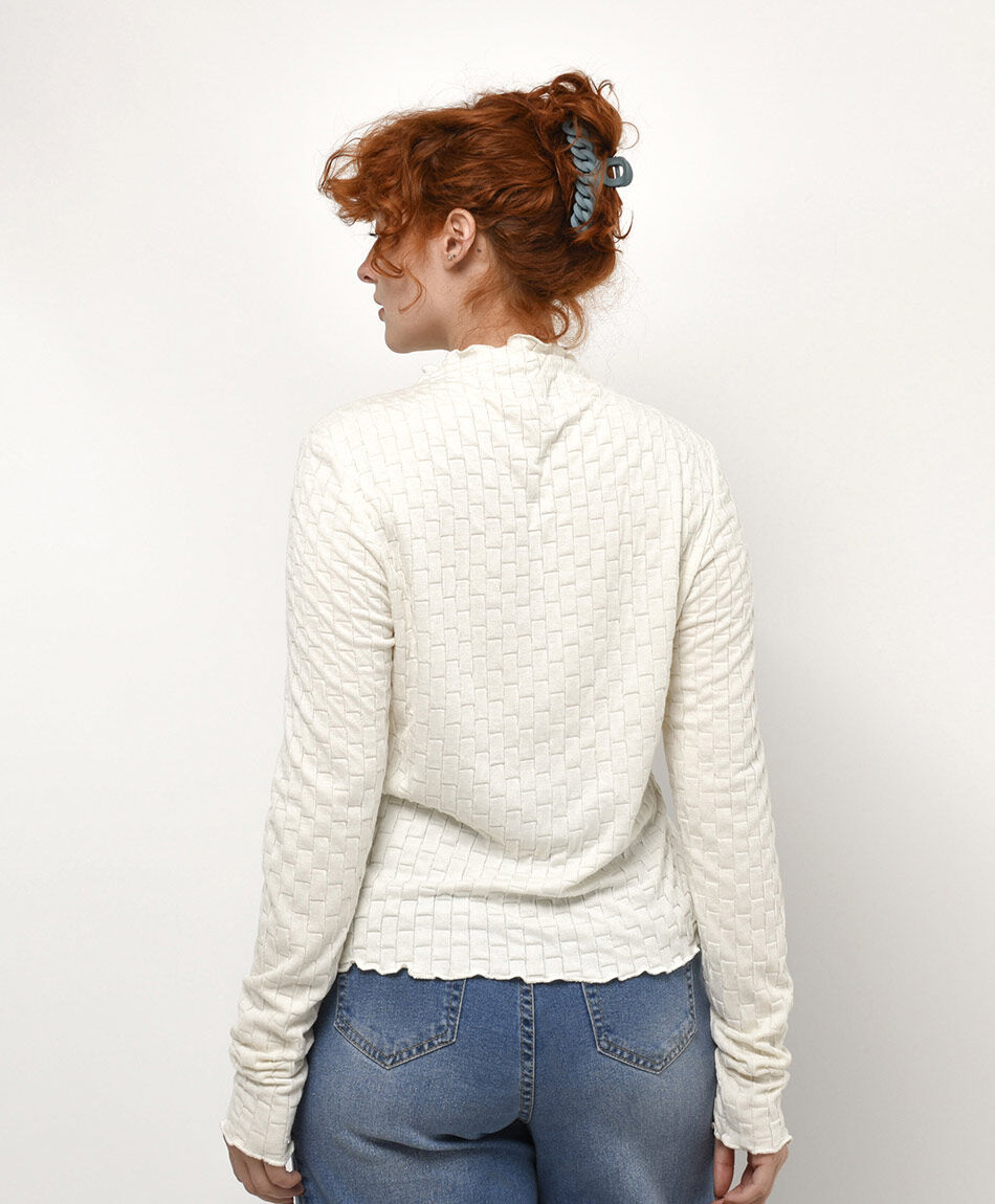 Remera mujer jacquard vuelos