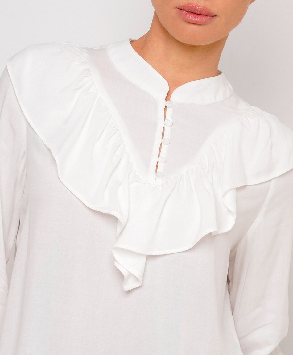Camisa mujer ligera vuelitos white