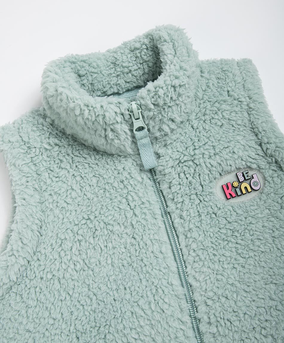 Poler&oacute;n beb&eacute; vest verde chiporro