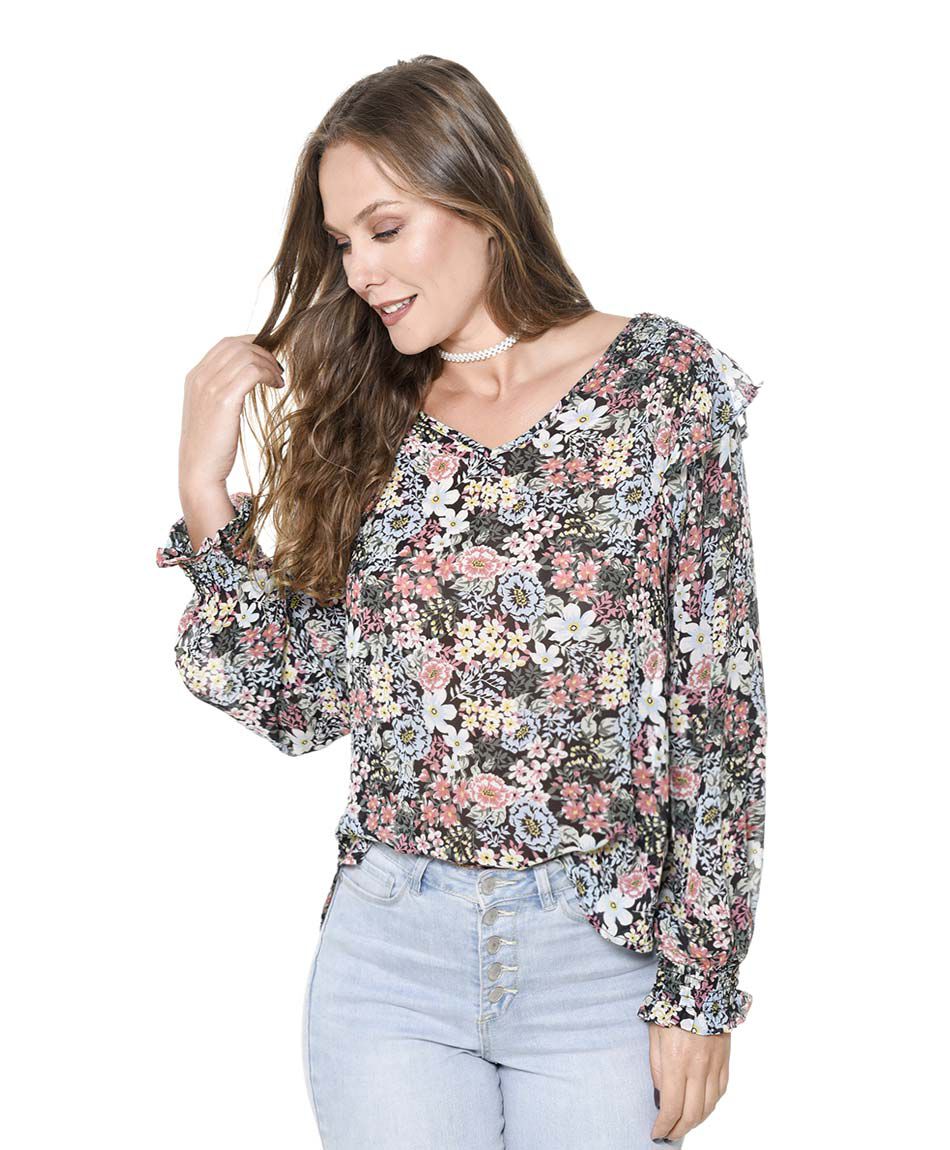 Blusa flores