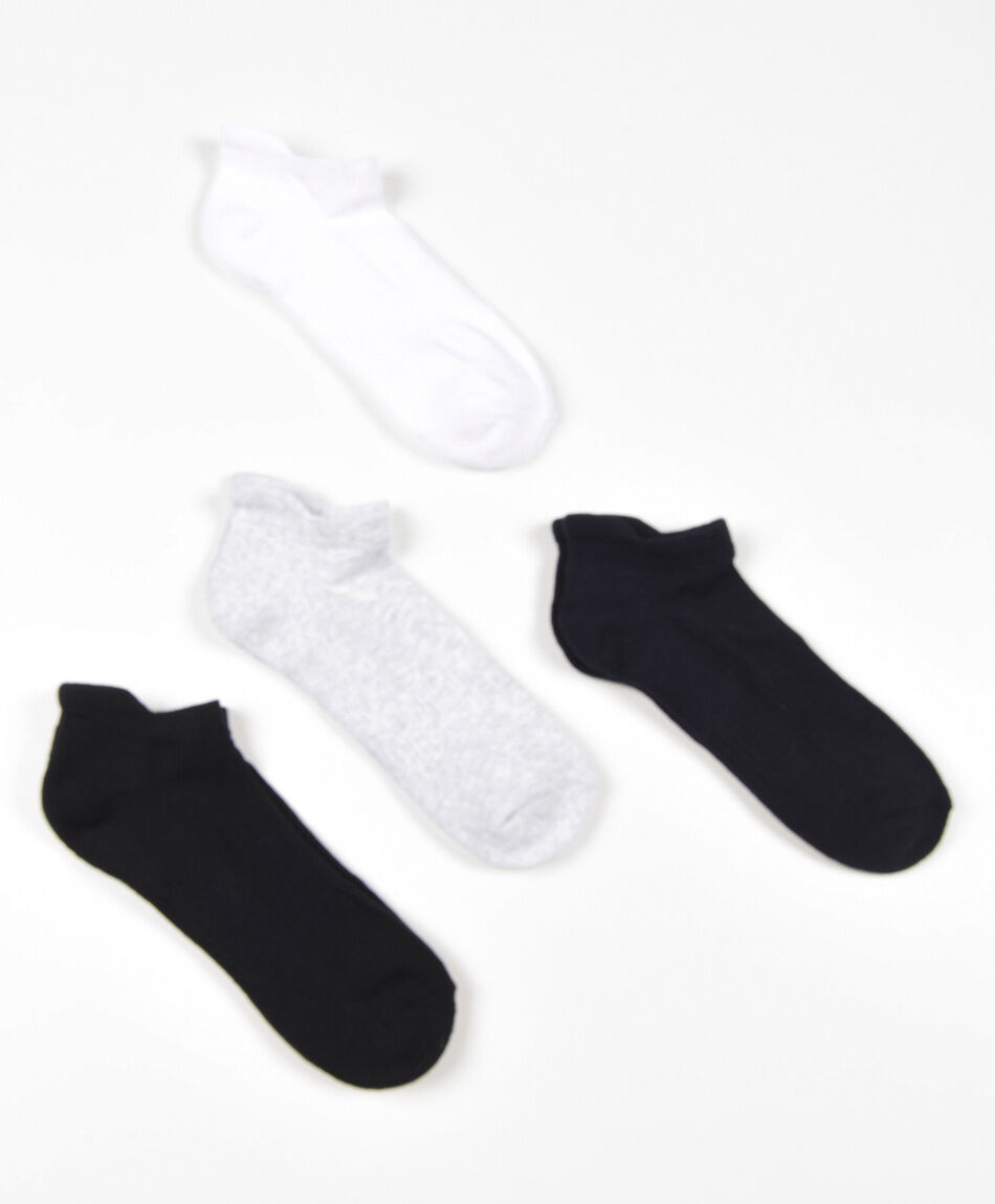 Pack 4 medias hombre cortos