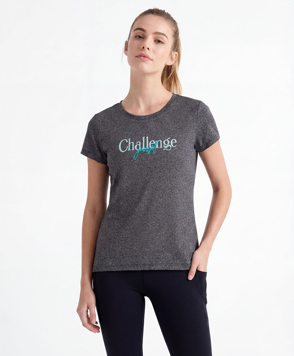 Remera deportiva mujer melange