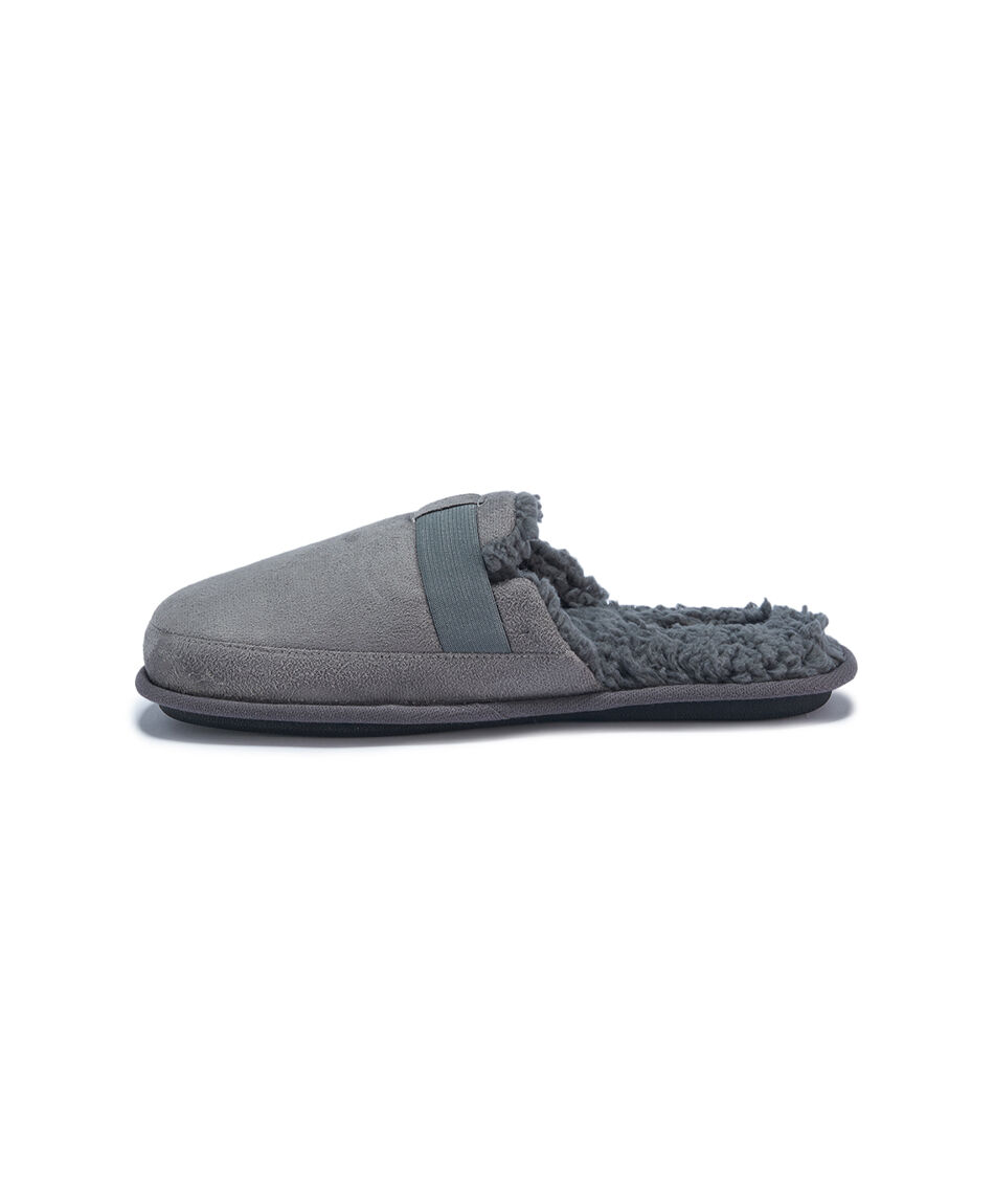 Pantufla hombre cl&aacute;sica grey