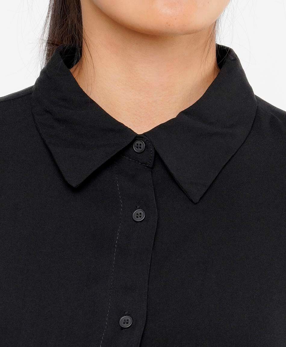 Camisa mujer camisera negra