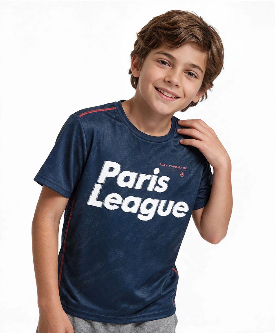 Remera ni&ntilde;o f&uacute;tbol paris league