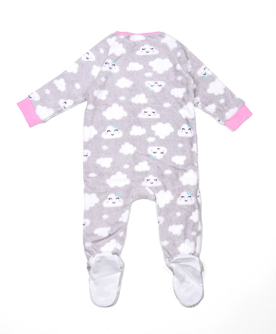 Pijama beb&eacute; micropolar enterito nubes