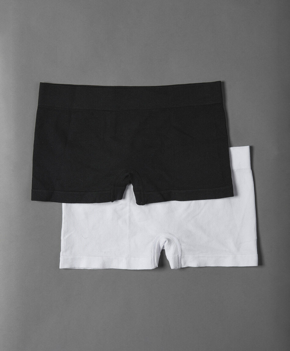 Pack 2 boxer mujer acanalados