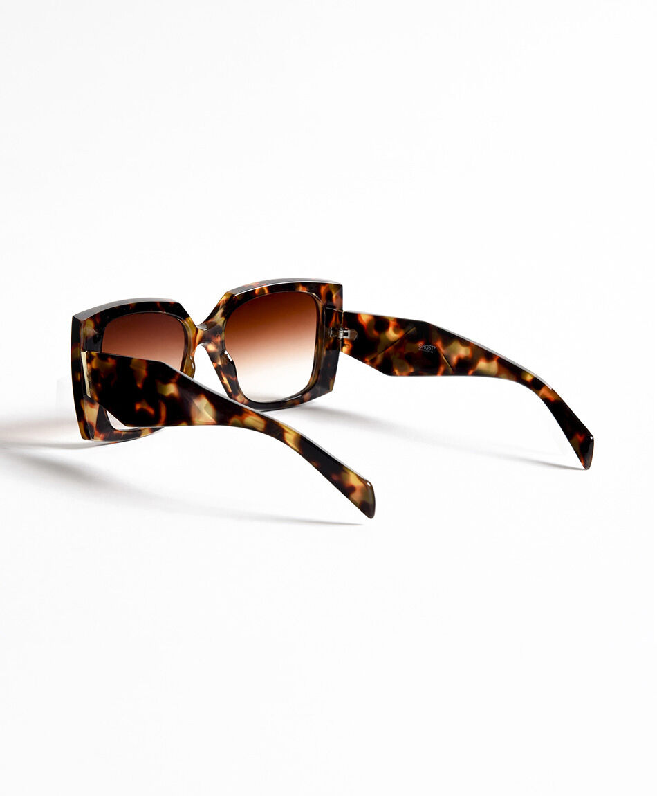 Lentes mujer cuadrados animal print