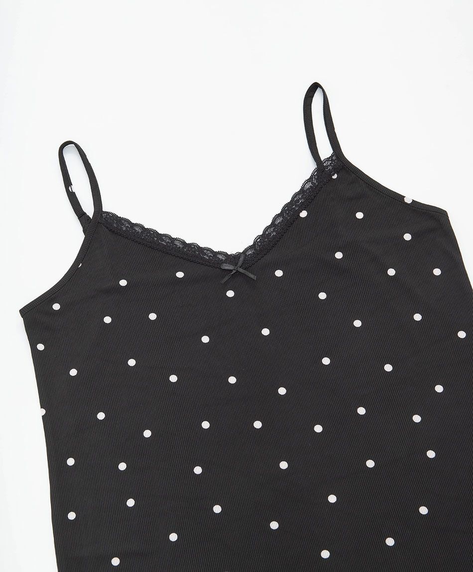 Baby doll mujer lunares encaje