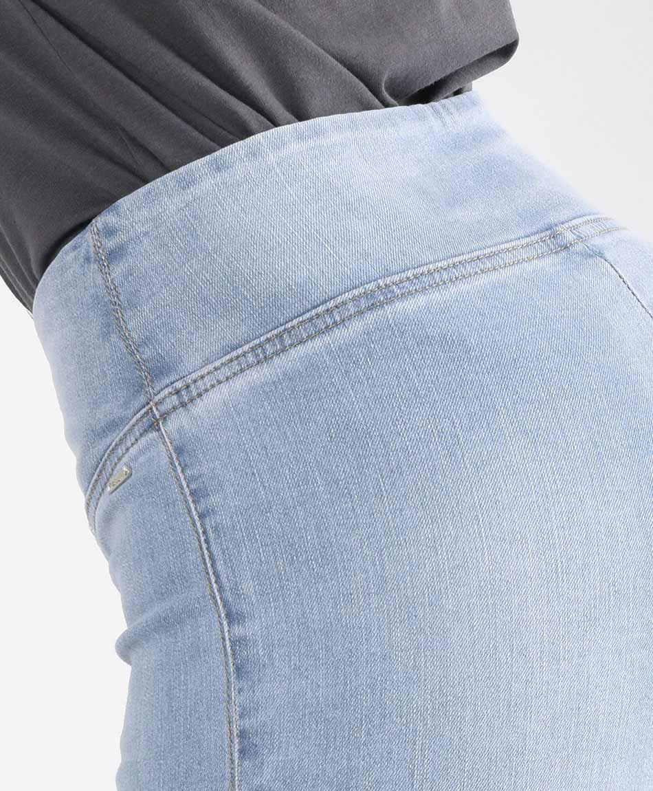 Jeans mujer pretina ancha skinny fit