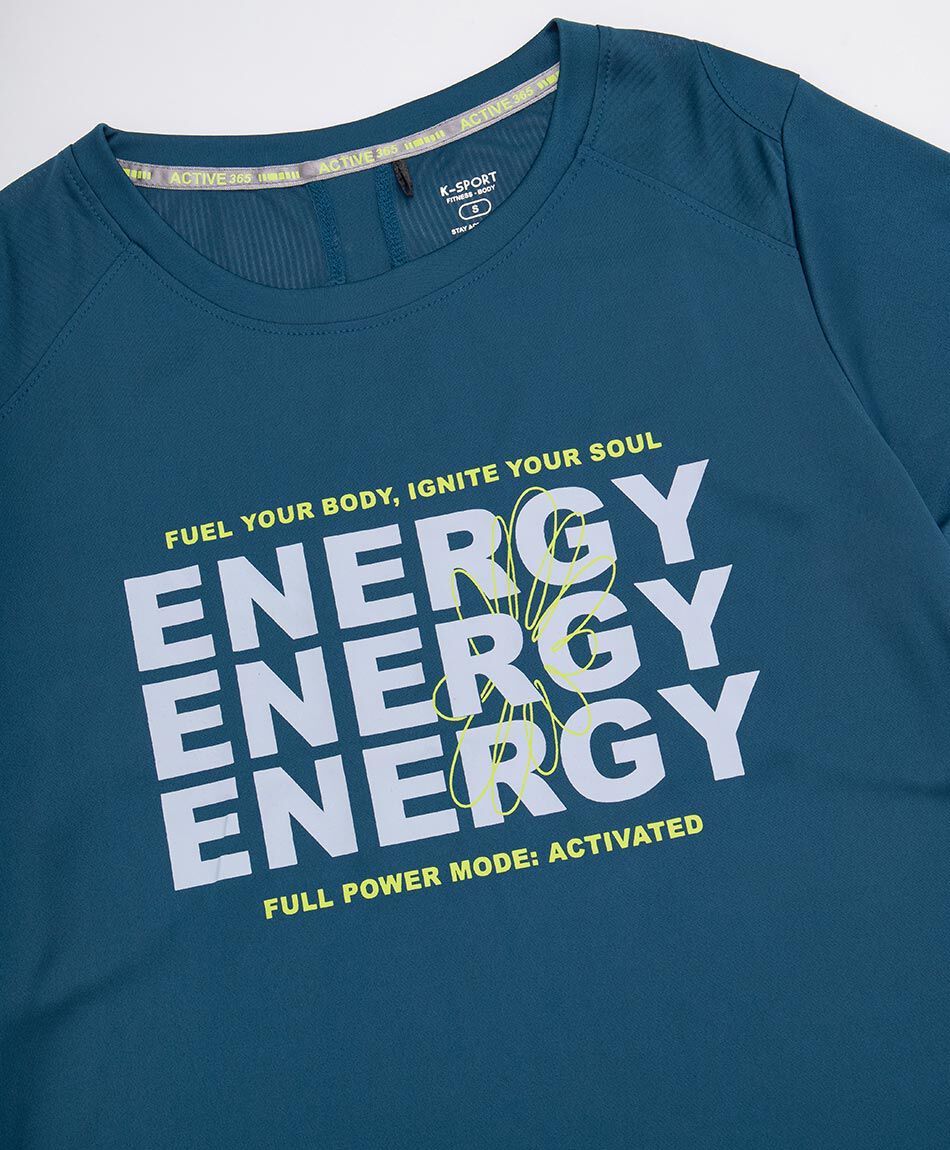 Polera deportiva mujer energy blue
