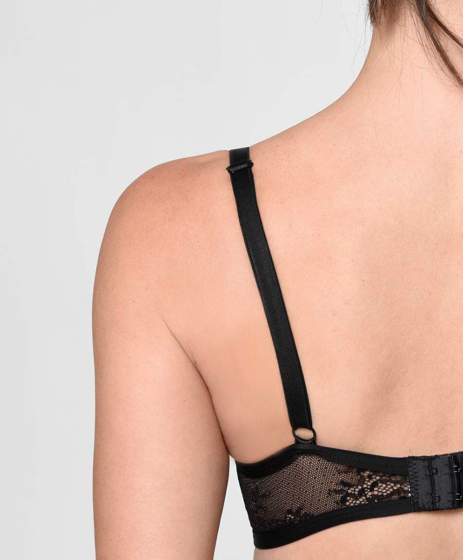 Bralette mujer malla floreada