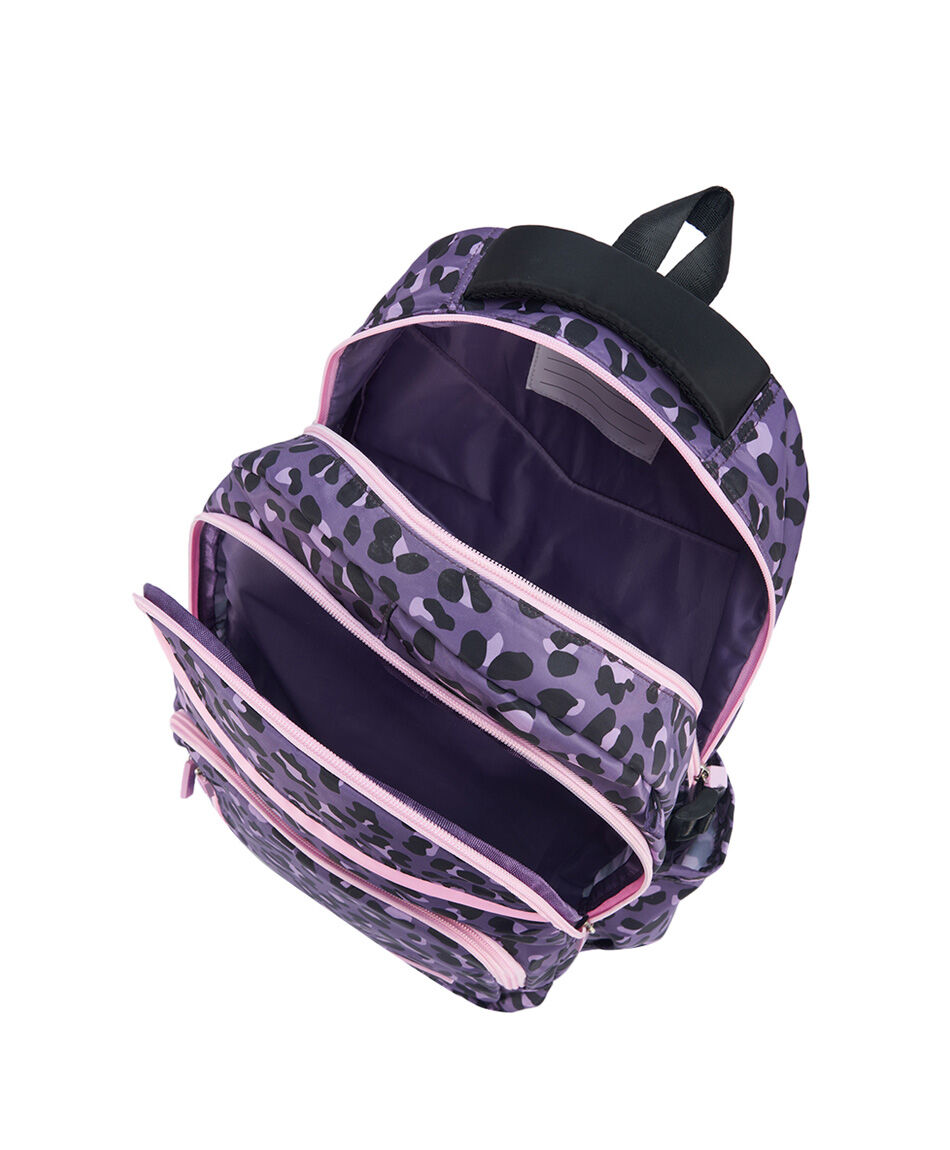 Mochila escolar animal print