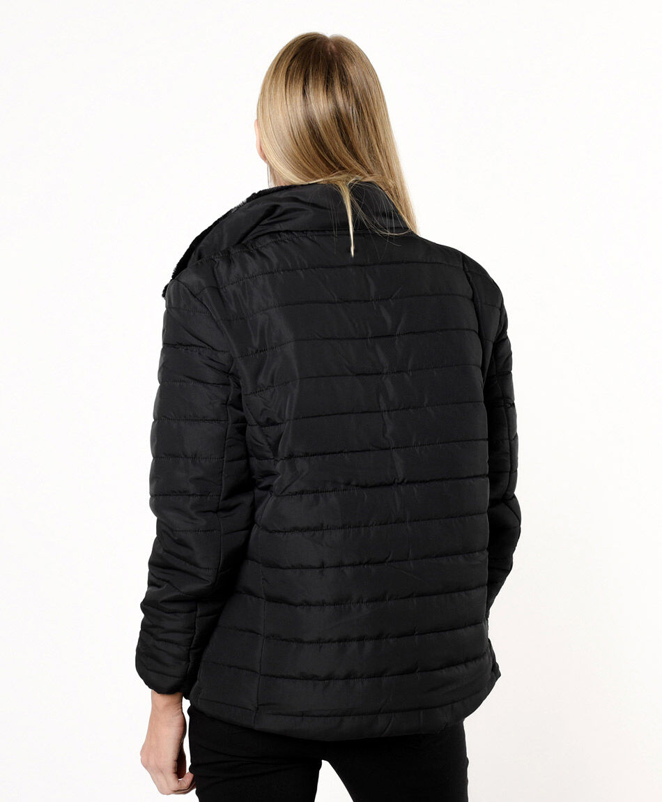 Parka mujer cuello pelitos