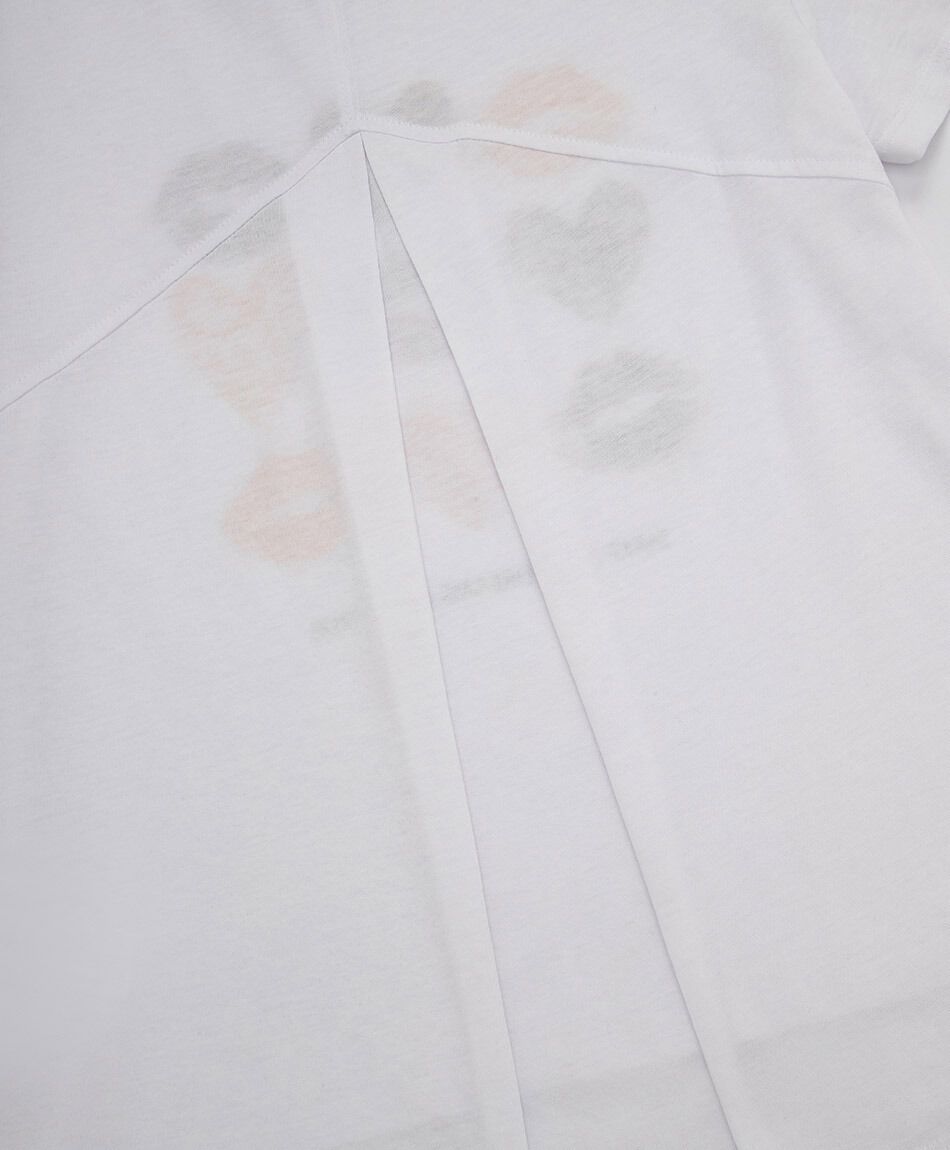 Remera deportiva mujer oversize white