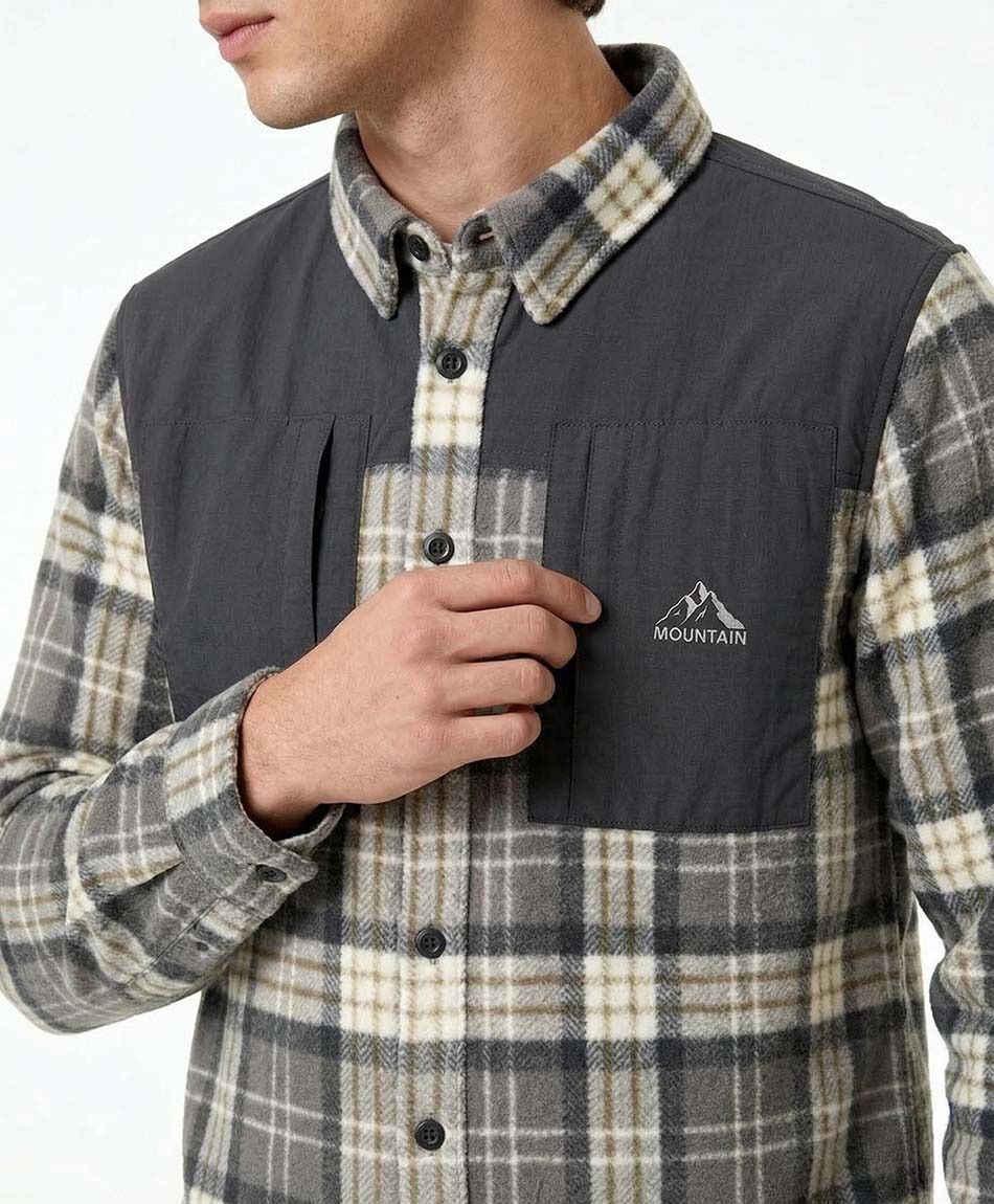 Campera hombre franela escoses