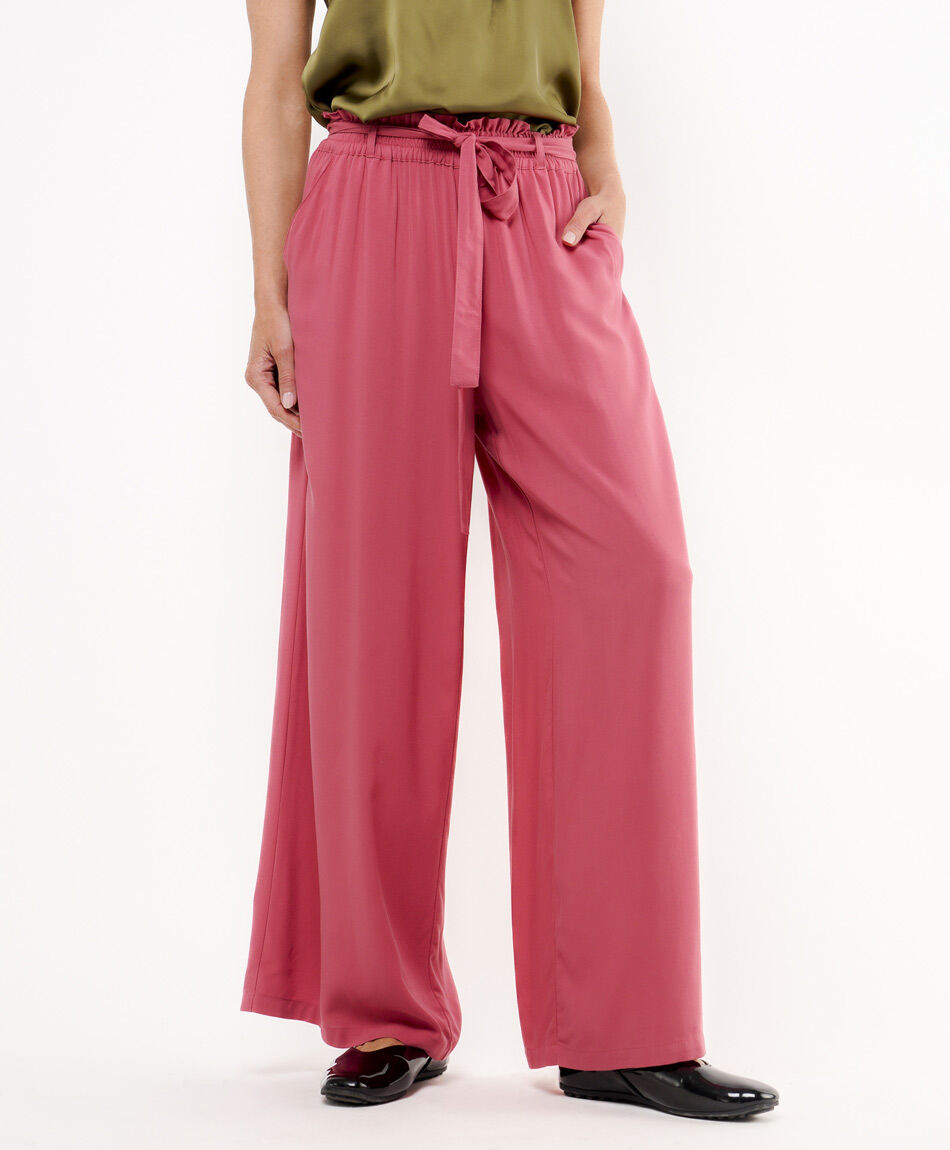 Pantal&oacute;n mujer palazzo pink