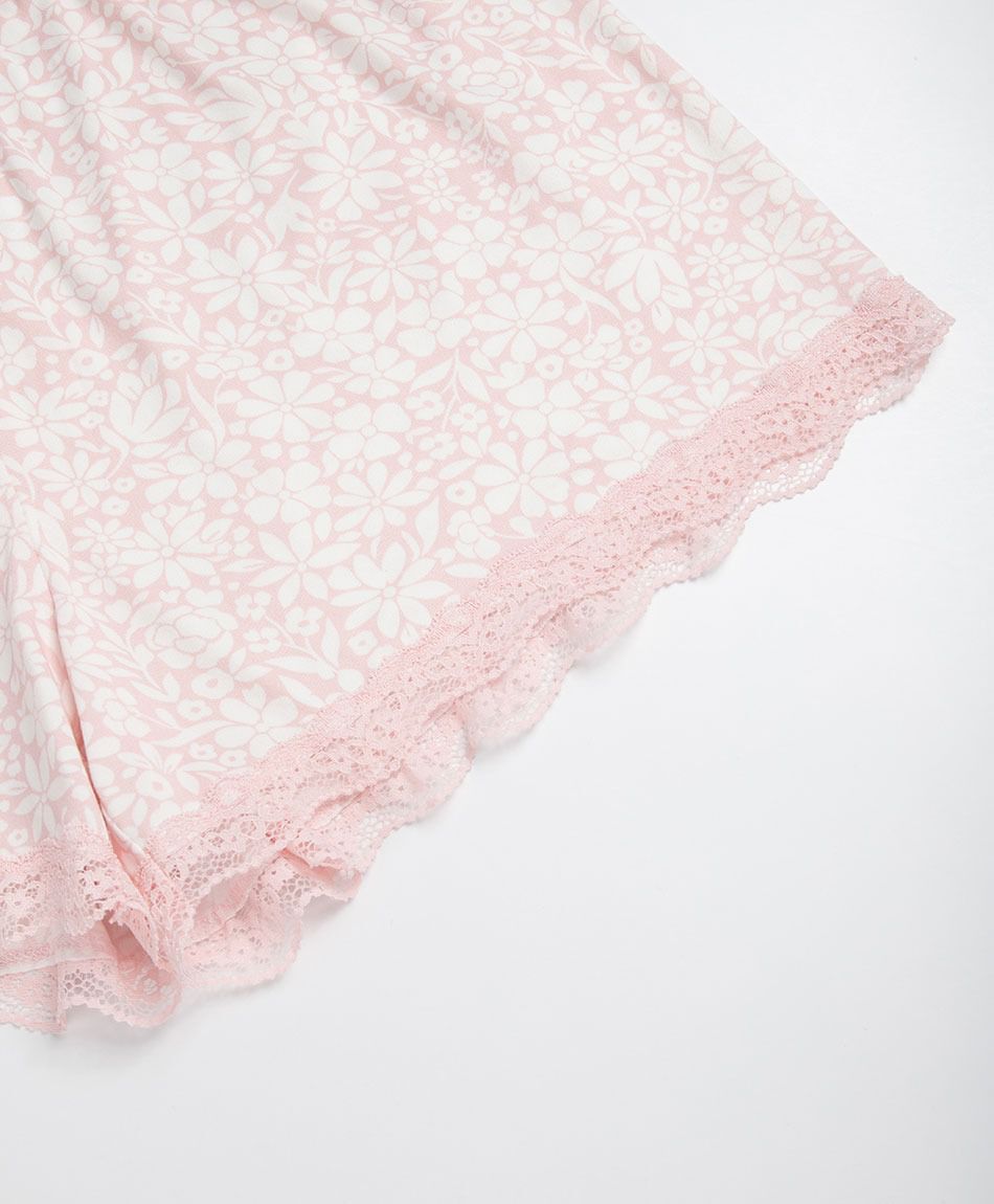 Baby doll mujer floreado botones rosado