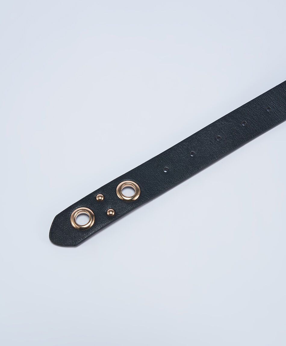 Cintur&oacute;n mujer circulos dorados