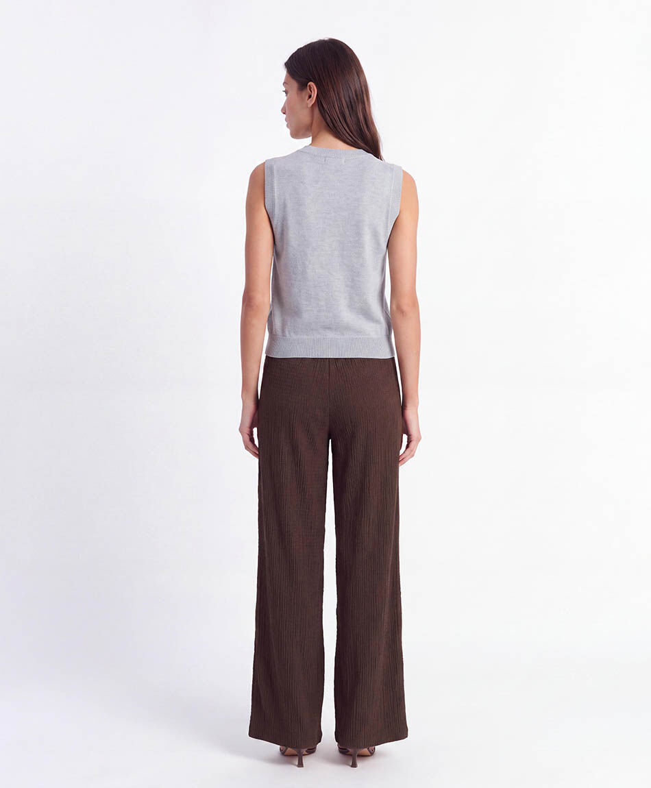 Pantal&oacute;n mujer wide textura