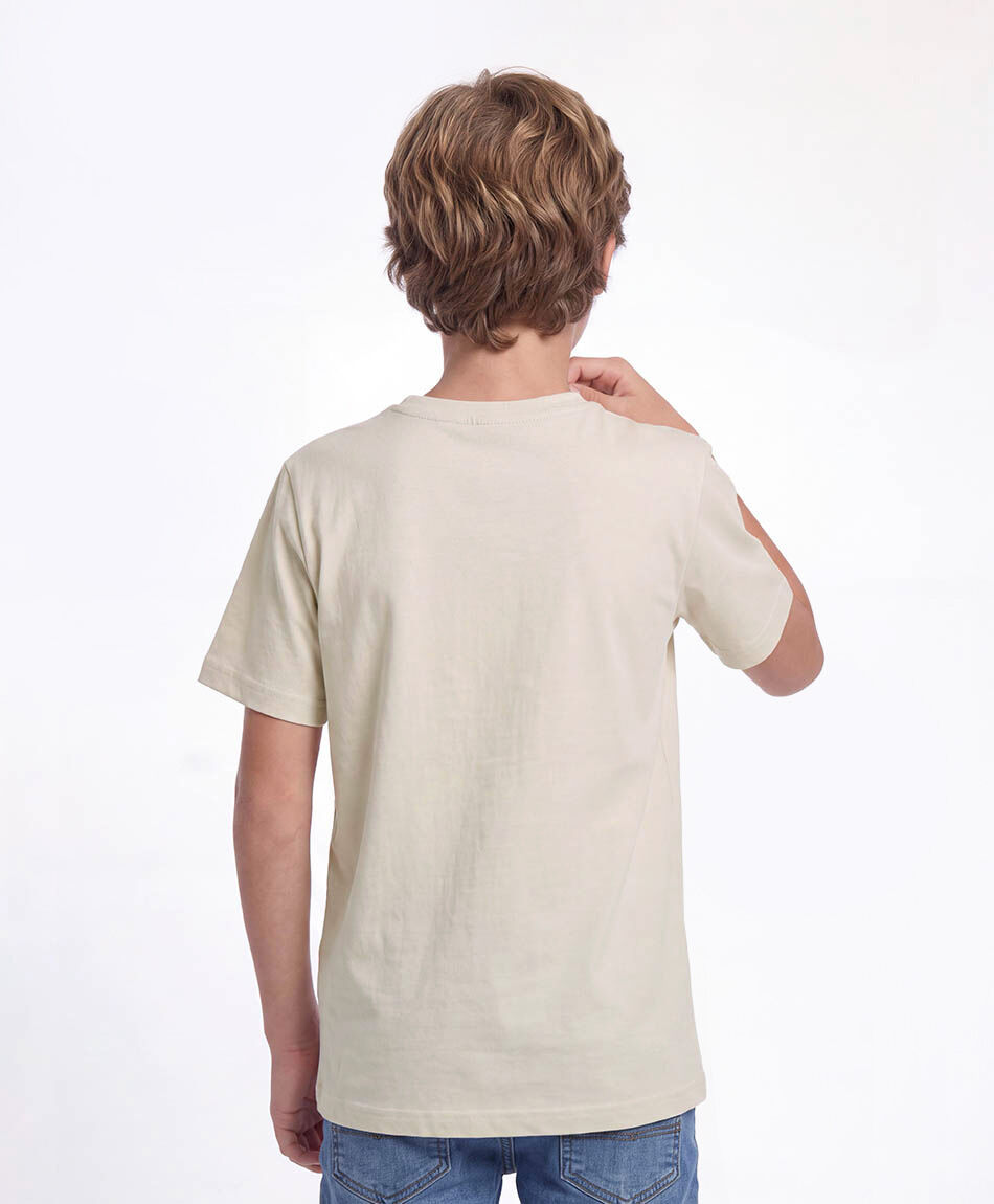 Remera nino basica beige - TRICOT