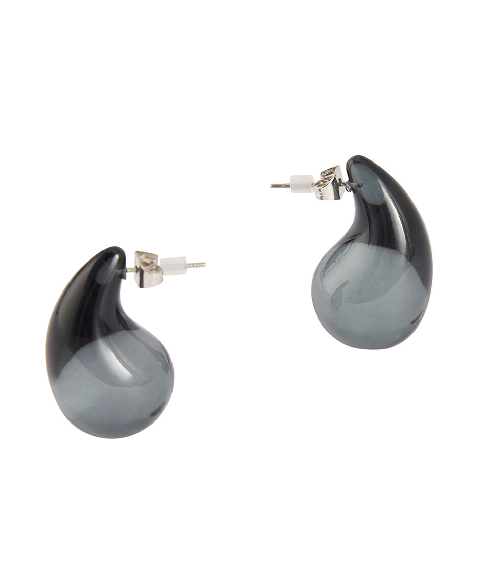 Aros mujer estilo gota black