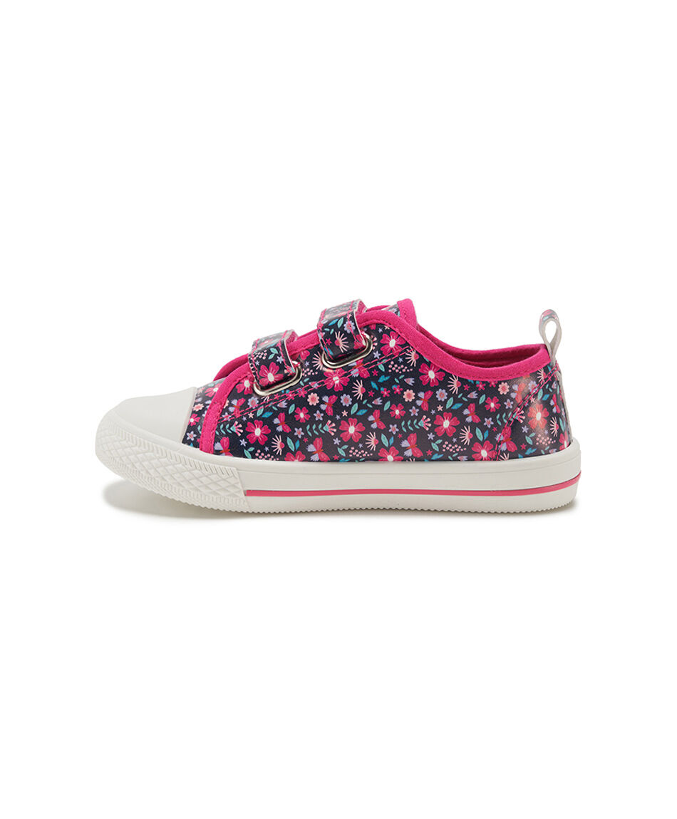 Zapatilla infantil (24 a 29) floreada