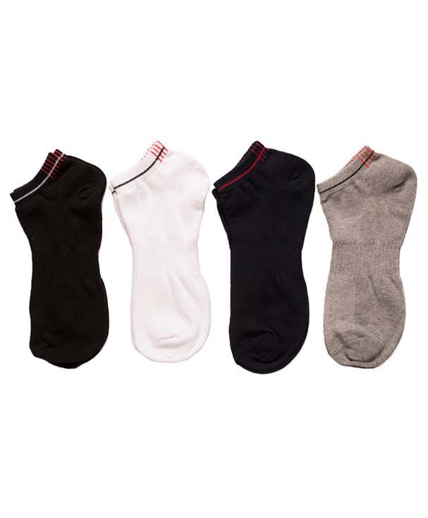 Pack 4 medias hombre corto liso