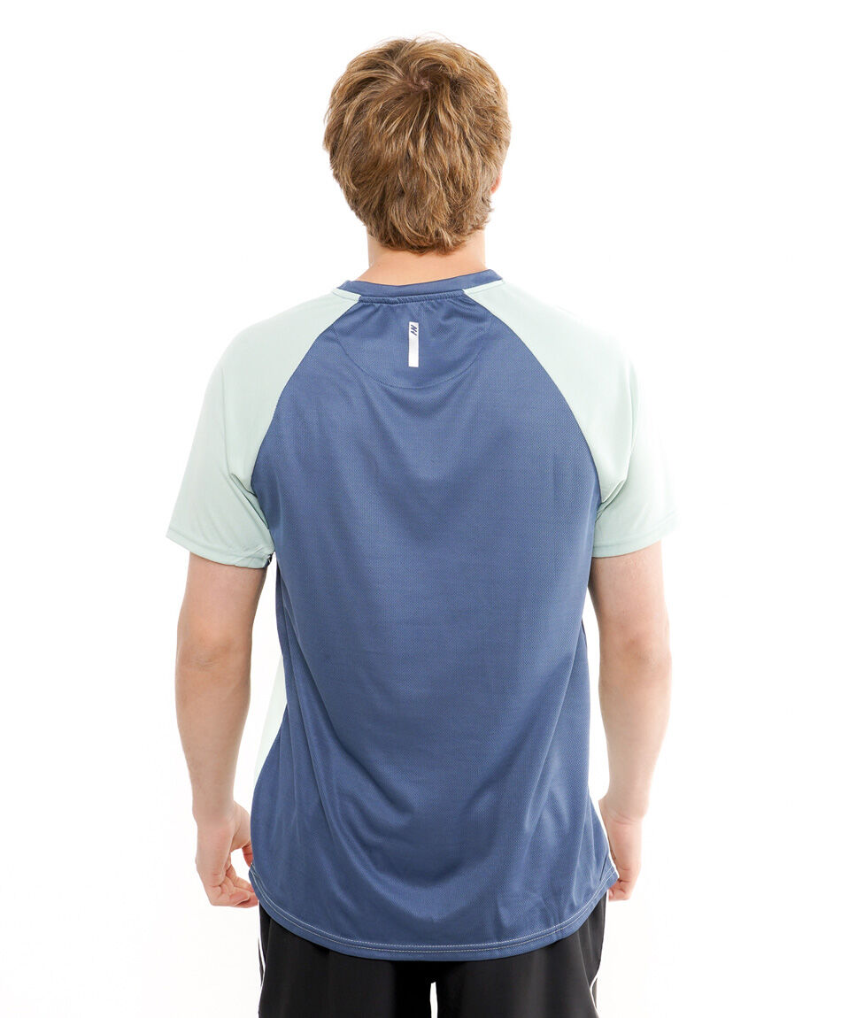 Remera deportiva hombre bicolor